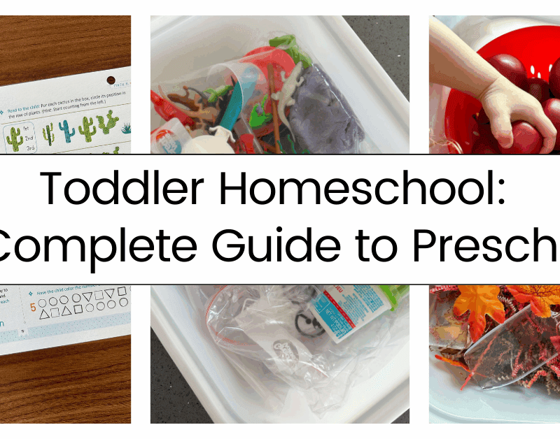 Toddler Homeschool: A Complete Guide to Preschool