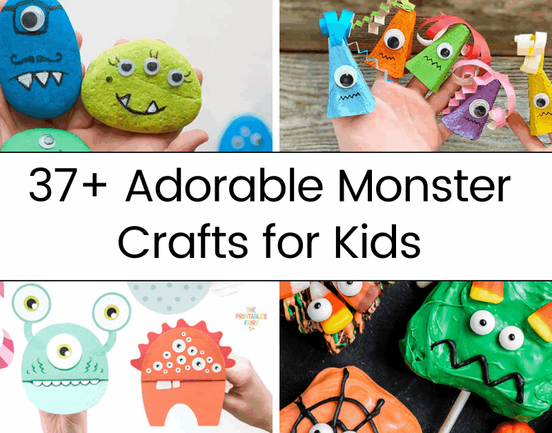 37+ Adorable Monster Crafts for Kids 2025