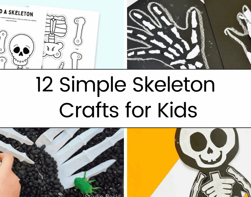 12 Simple Skeleton Crafts for Kids 2025