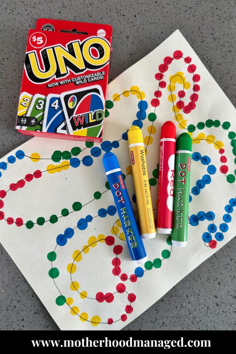 Fun and easy preschool uno math game